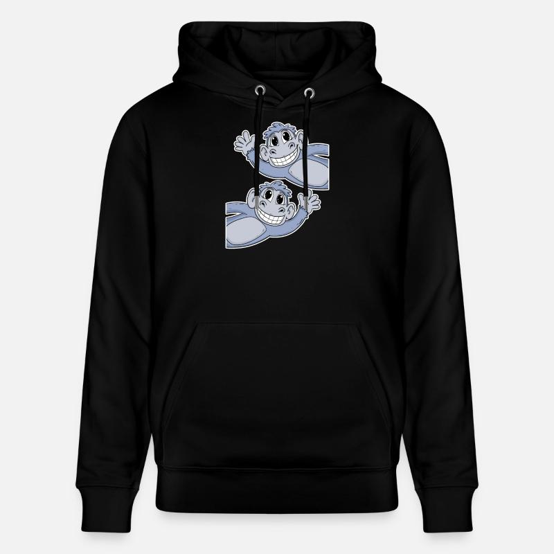 Affe Affen - Stanley/Stella Unisex Bio-Hoodie CRUISER  - Schwarz