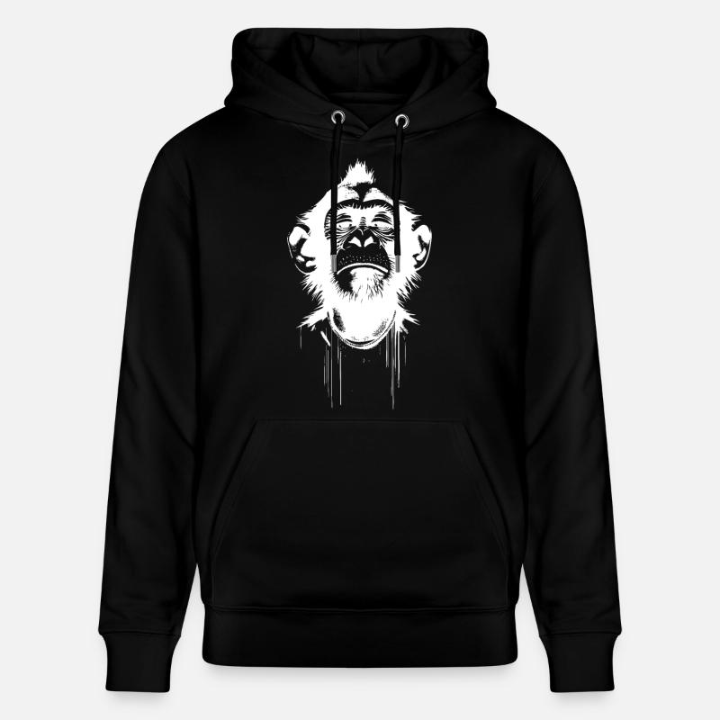 Président Singe - Sweat à capuche bio CRUISER Stanley/Stella Unisexe - noir