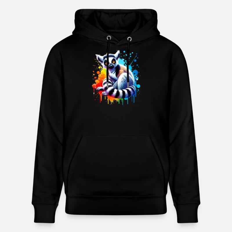 Lémurien - Sweat à capuche bio CRUISER Stanley/Stella Unisexe - noir