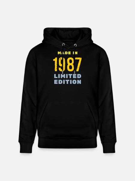 1987 - Stanley/Stella CRUISER Unisex Organic Hoodie - black