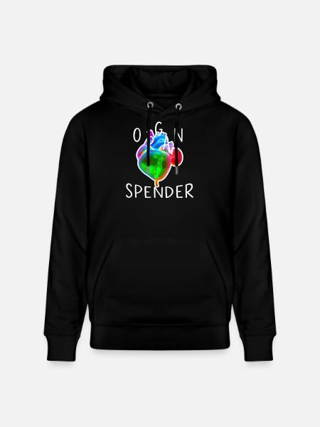 Organ Donor - Stanley/Stella CRUISER Unisex Organic Hoodie - black