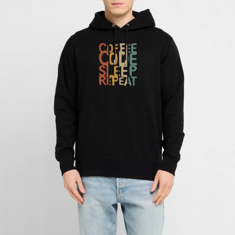 Coffee Code Sleep Repeat – Entwickler Design Stanley/Stella Unisex Bio-Hoodie CRUISER 