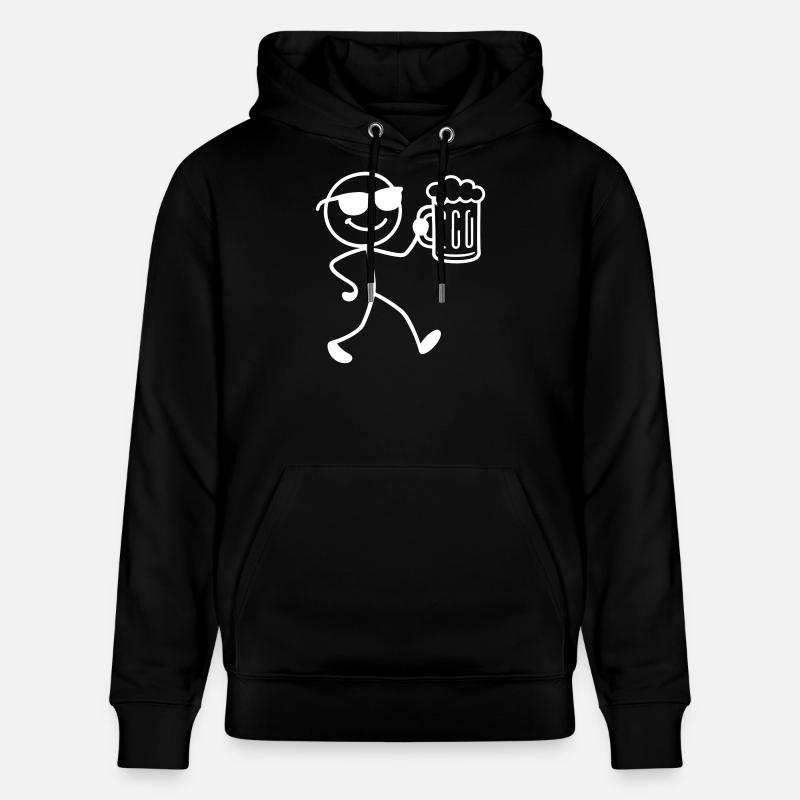 Booze Party Bière Bâton Figurine - Sweat à capuche bio CRUISER Stanley/Stella Unisexe - noir