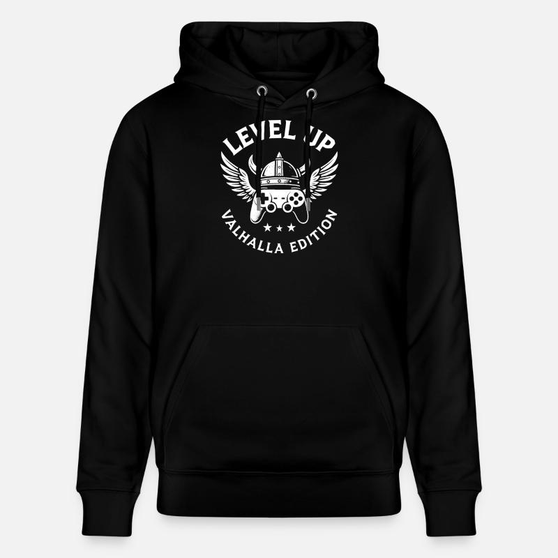 Level Up – Valhalla Edition - Stanley/Stella Unisex Bio-Hoodie CRUISER  - Schwarz