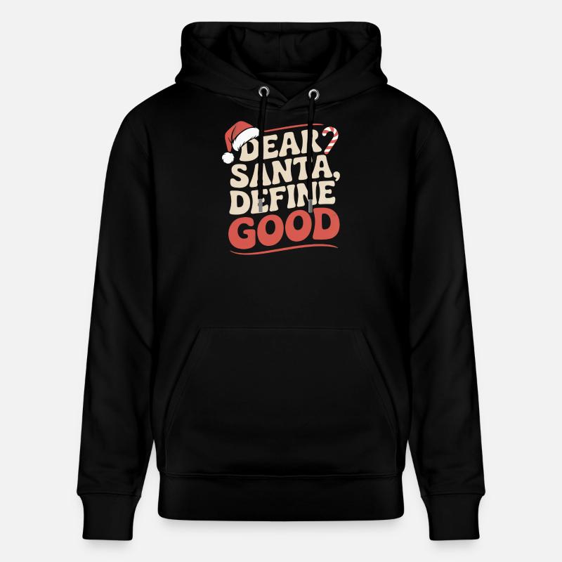 design de Noël sarcastique - Sweat à capuche bio CRUISER Stanley/Stella Unisexe - noir