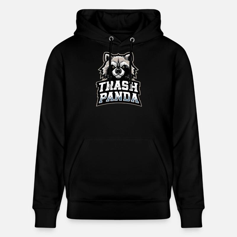 Trash Panda Waschbär Emblem - Stanley/Stella Unisex Bio-Hoodie CRUISER  - Schwarz