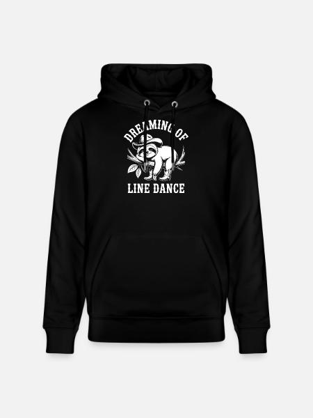 Sloth dreams of line dancing - Stanley/Stella CRUISER Unisex Organic Hoodie - black