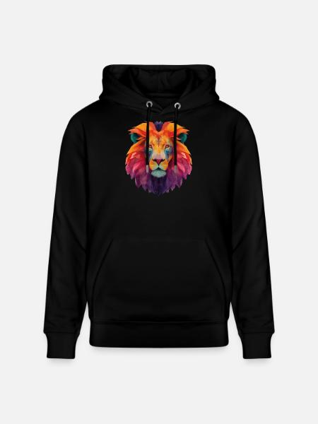 Lion - Stanley/Stella CRUISER Unisex Organic Hoodie - black