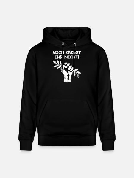 Gegen Krieg Für Frieden - Stanley/Stella Unisex Bio-Hoodie CRUISER  - Schwarz