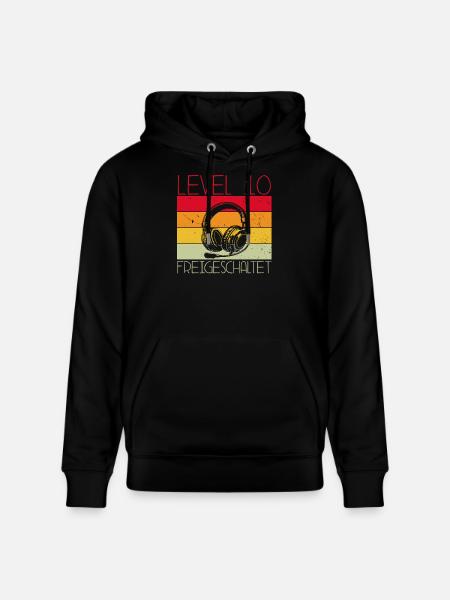 Level 10 Freigeschaltet Gaming - Stanley/Stella Unisex Bio-Hoodie CRUISER - Schwarz