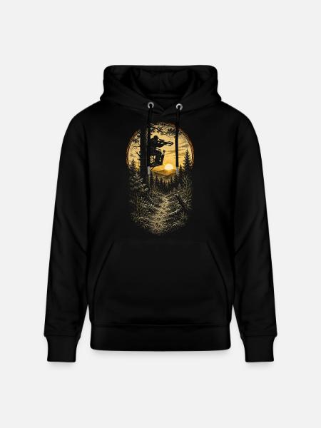Arbalète Arbalète - Sweat à capuche bio CRUISER Stanley/Stella Unisexe - noir