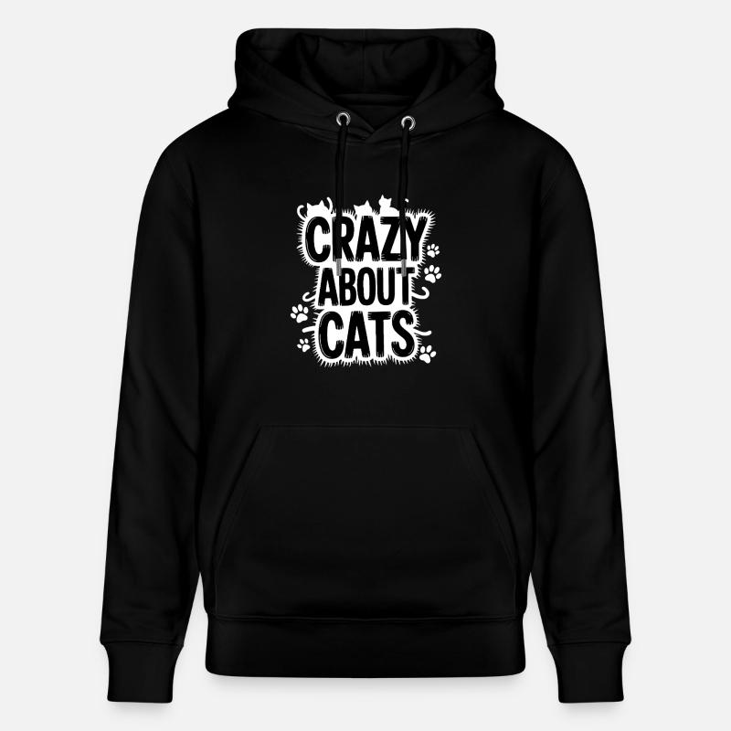 Fou de chats Katzen - Sweat à capuche bio CRUISER Stanley/Stella Unisexe - noir