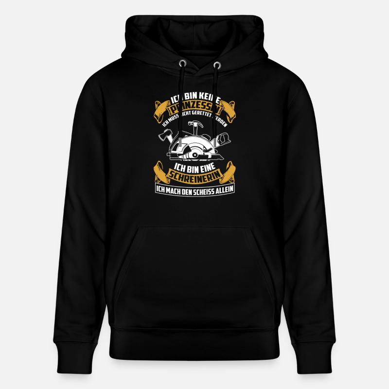 HM - aucune princesse - Sweat à capuche bio CRUISER Stanley/Stella Unisexe - noir