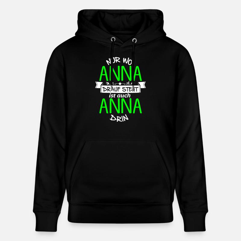 ANNA die Echte - Stanley/Stella Unisex Bio-Hoodie CRUISER - Schwarz