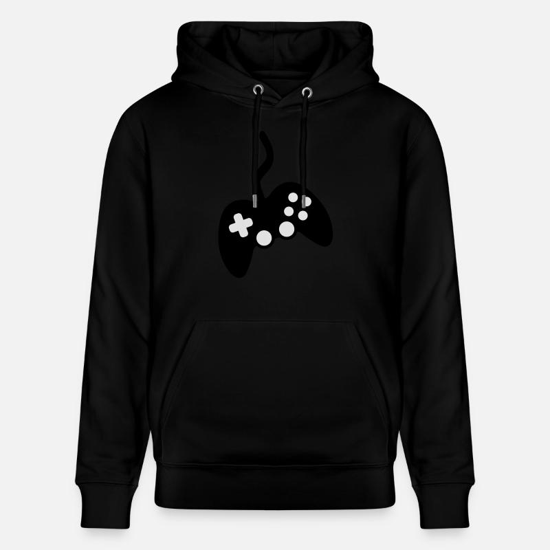 controller_play_f2 - Sweat à capuche bio CRUISER Stanley/Stella Unisexe - noir