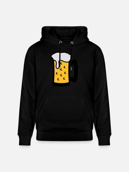 Beer Glas - Stanley/Stella CRUISER Unisex Organic Hoodie - black
