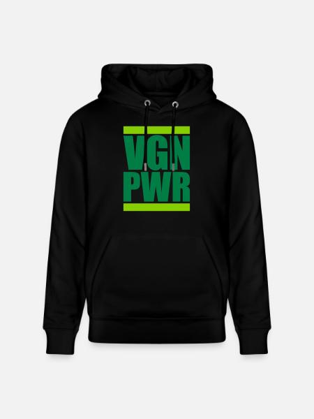 VGN PWR Logo - Stanley/Stella CRUISER Unisex Organic Hoodie - black