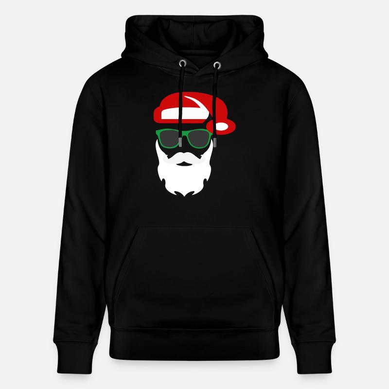 Père noël branché - Sweat à capuche bio CRUISER Stanley/Stella Unisexe - noir