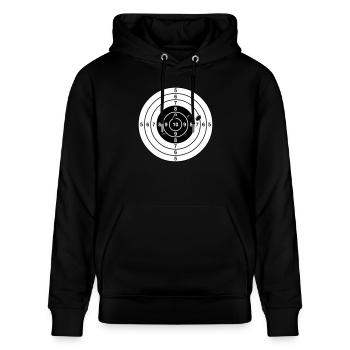 Ziel - Stanley/Stella Unisex Bio-Hoodie CRUISER  - Schwarz - Vorne - Alina (178cm) & Michal (187cm)