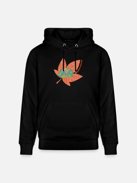 autumn 60 hedgehogs e 4 - Stanley/Stella CRUISER Unisex Organic Hoodie - black
