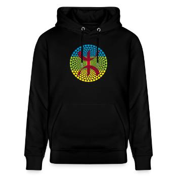 Berbère Maroc Maroc de Amazigh Tamazight - Sweat à capuche bio CRUISER Stanley/Stella Unisexe - noir - Devant - Alina (178cm) & Michal (187cm)