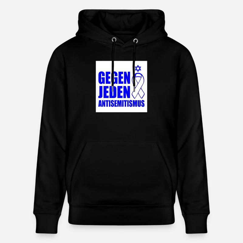 Gegen jeden antisemitismus - Stanley/Stella Unisex Bio-Hoodie CRUISER  - Schwarz