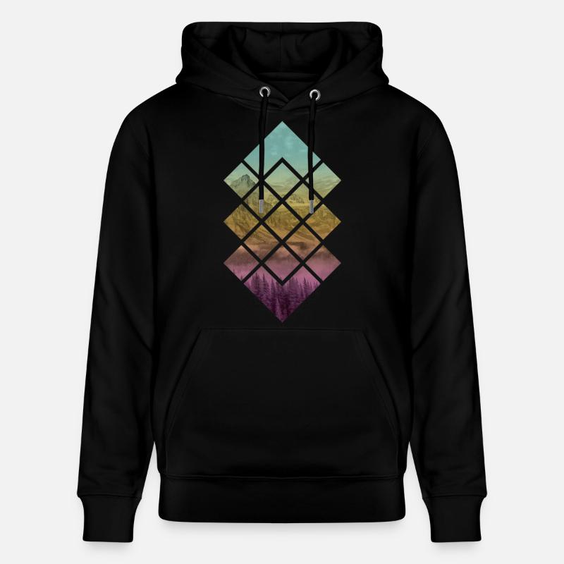 Mode paysage - Sweat à capuche bio CRUISER Stanley/Stella Unisexe - noir