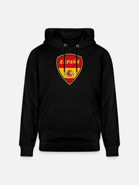 Spain Coat of Arms Flag Gift - Stanley/Stella CRUISER Unisex Organic Hoodie - black