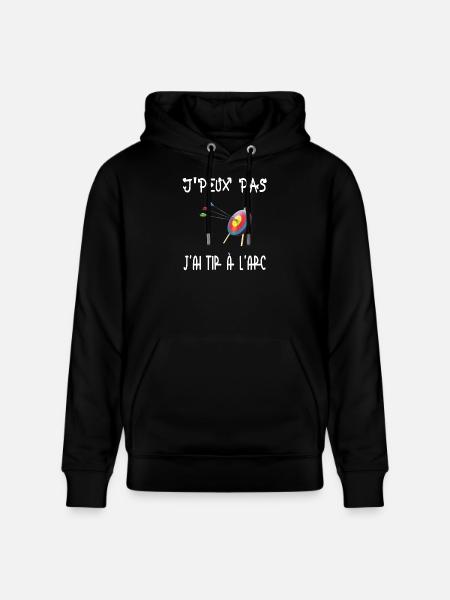 I can't I have archery - Stanley/Stella CRUISER Unisex Organic Hoodie - black