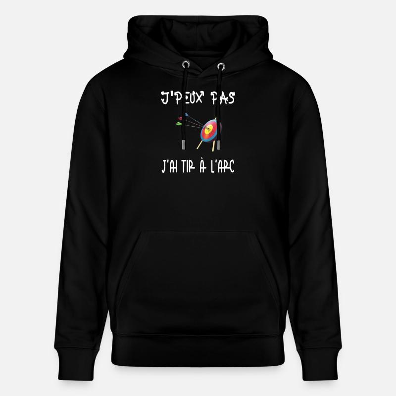 Ich kann nicht Bogenschießen - Stanley/Stella Unisex Bio-Hoodie CRUISER - Schwarz