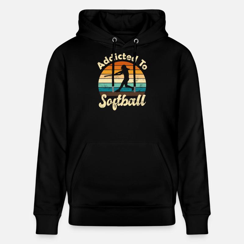 Softball - Sweat à capuche bio CRUISER Stanley/Stella Unisexe - noir