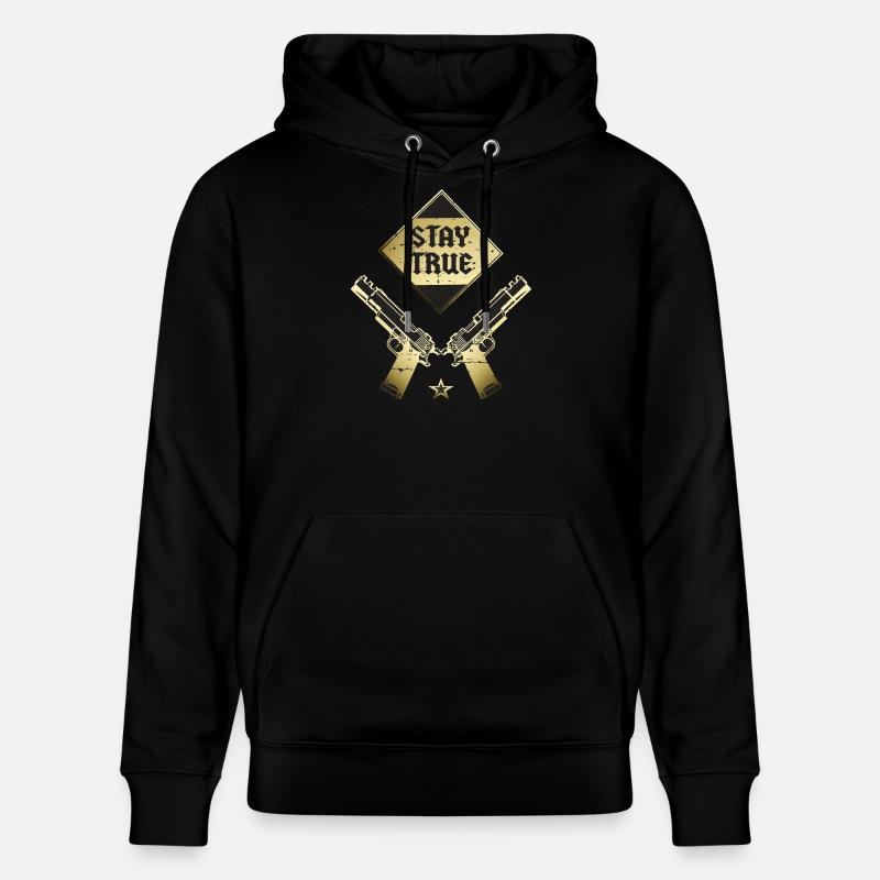 Bleib dir Treu - Stanley/Stella Unisex Bio-Hoodie CRUISER  - Schwarz