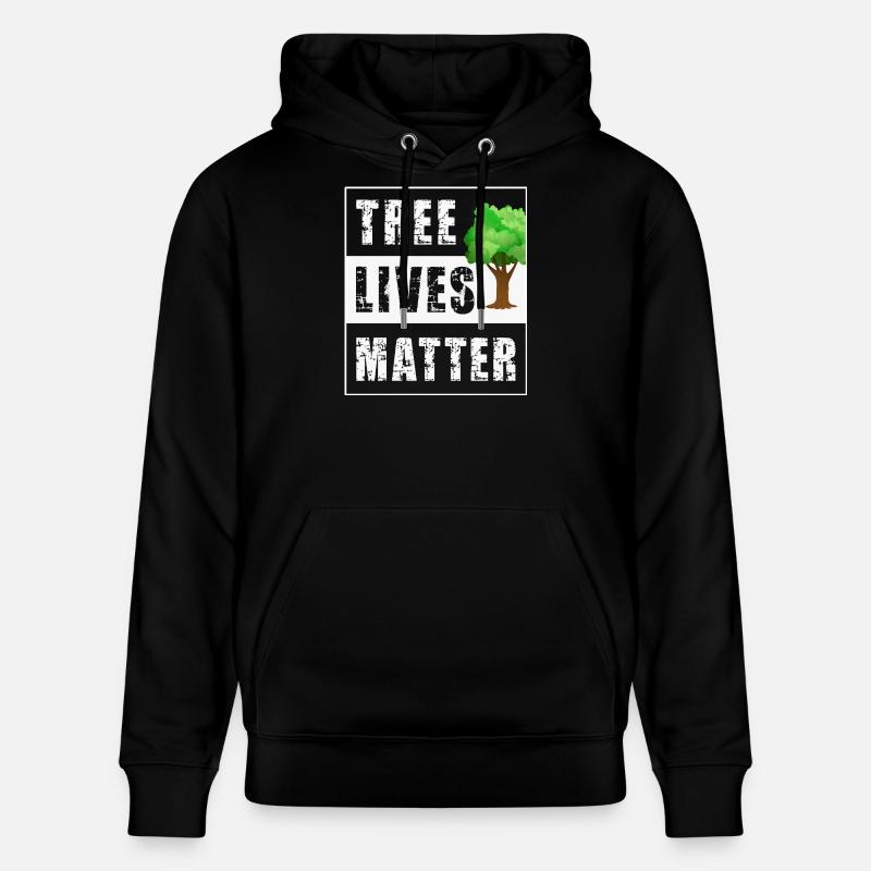 Baum Bäume - Stanley/Stella Unisex Bio-Hoodie CRUISER  - Schwarz