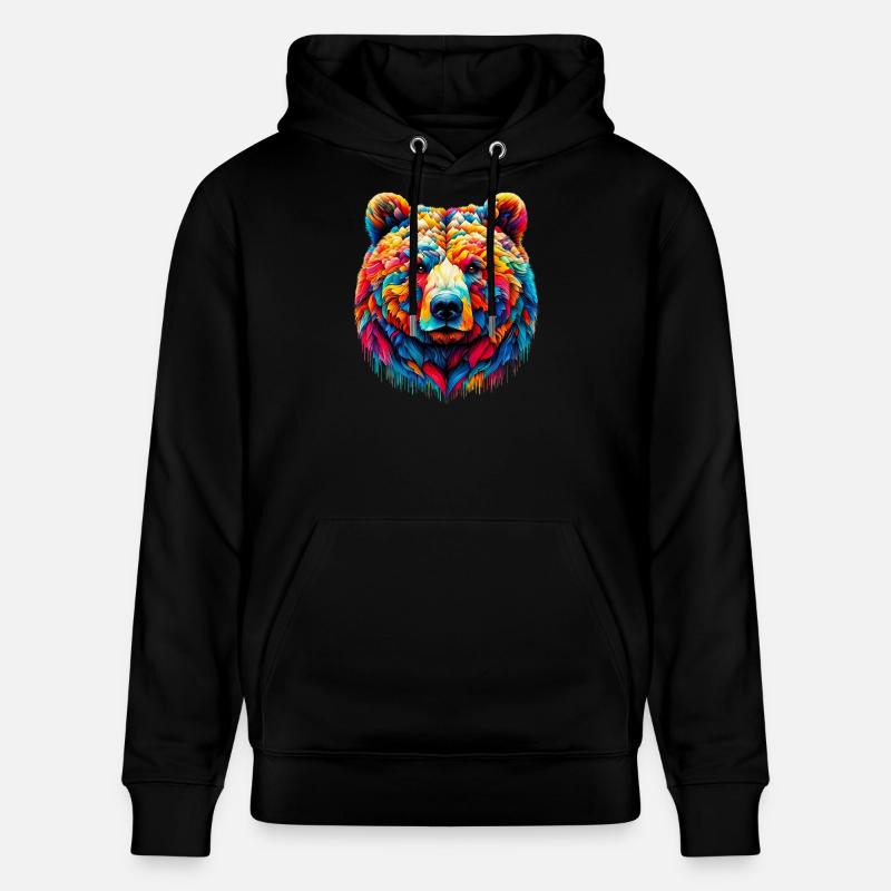 Ours - Sweat à capuche bio CRUISER Stanley/Stella Unisexe - noir