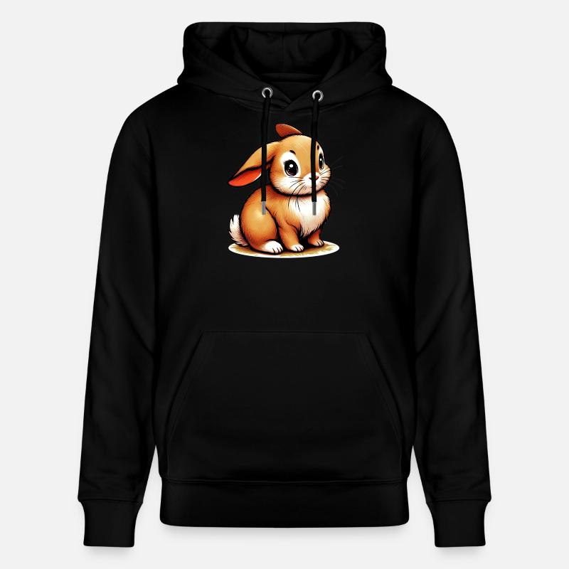Lapin - Sweat à capuche bio CRUISER Stanley/Stella Unisexe - noir