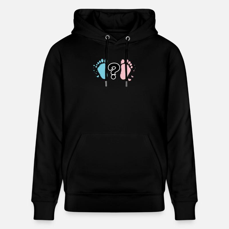 Empreintes Bébé Pastel et Question - Sweat à capuche bio CRUISER Stanley/Stella Unisexe - noir