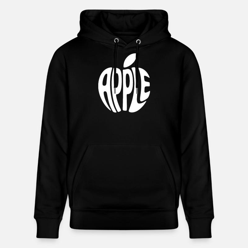 Pomme Fruit Mot Art - Sweat à capuche bio CRUISER Stanley/Stella Unisexe - noir