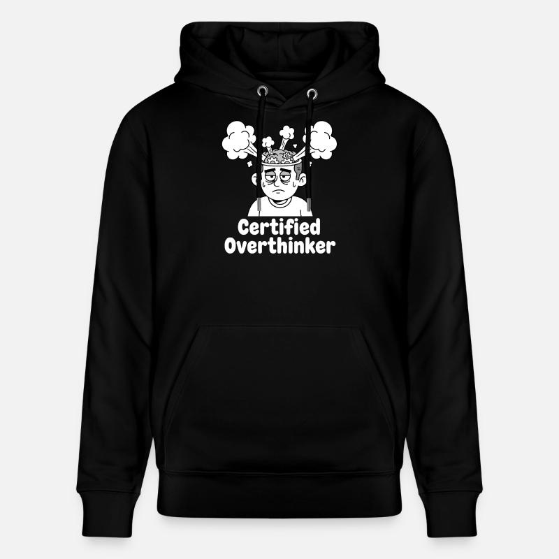 Réfléchisseur certifié - Sweat à capuche bio CRUISER Stanley/Stella Unisexe - noir