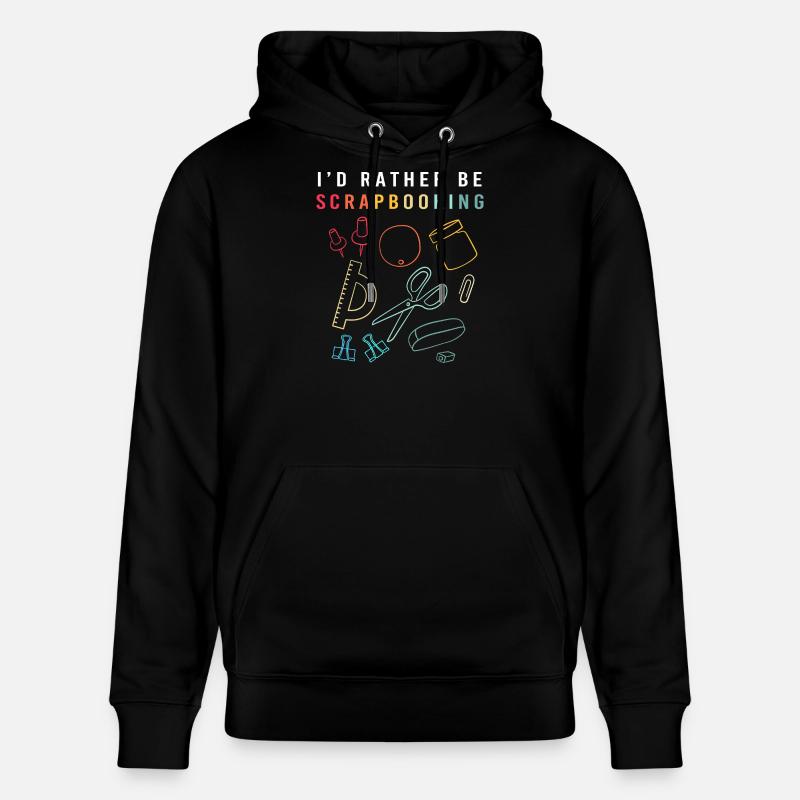 Scrapbook Scrapbooking - Sweat à capuche bio CRUISER Stanley/Stella Unisexe - noir