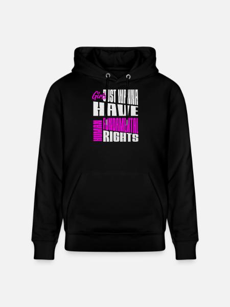 Mädchen Wollen Grundrechte Frauenrechte Menschen - Stanley/Stella Unisex Bio-Hoodie CRUISER - Schwarz