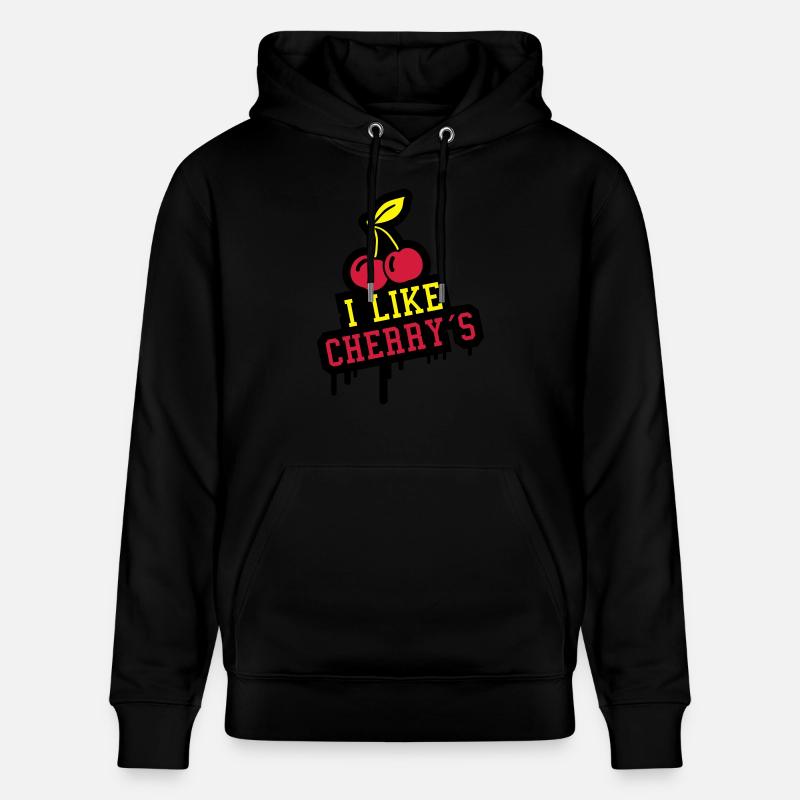 i_like_cherrys_dv3 - Stanley/Stella Unisex Bio-Hoodie CRUISER  - Schwarz