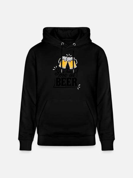 Persuades beer saying - Stanley/Stella CRUISER Unisex Organic Hoodie - black