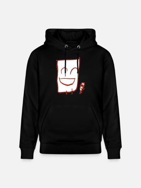 Happy fellas (white) - Stanley/Stella CRUISER Unisex Organic Hoodie - black