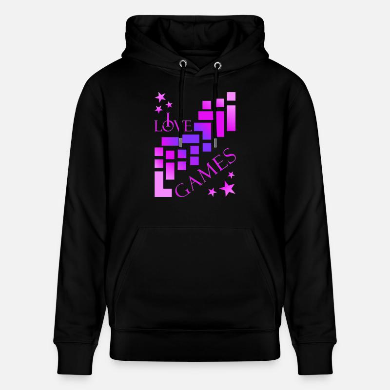 Lecteur de blocs de construction - Sweat à capuche bio CRUISER Stanley/Stella Unisexe - noir