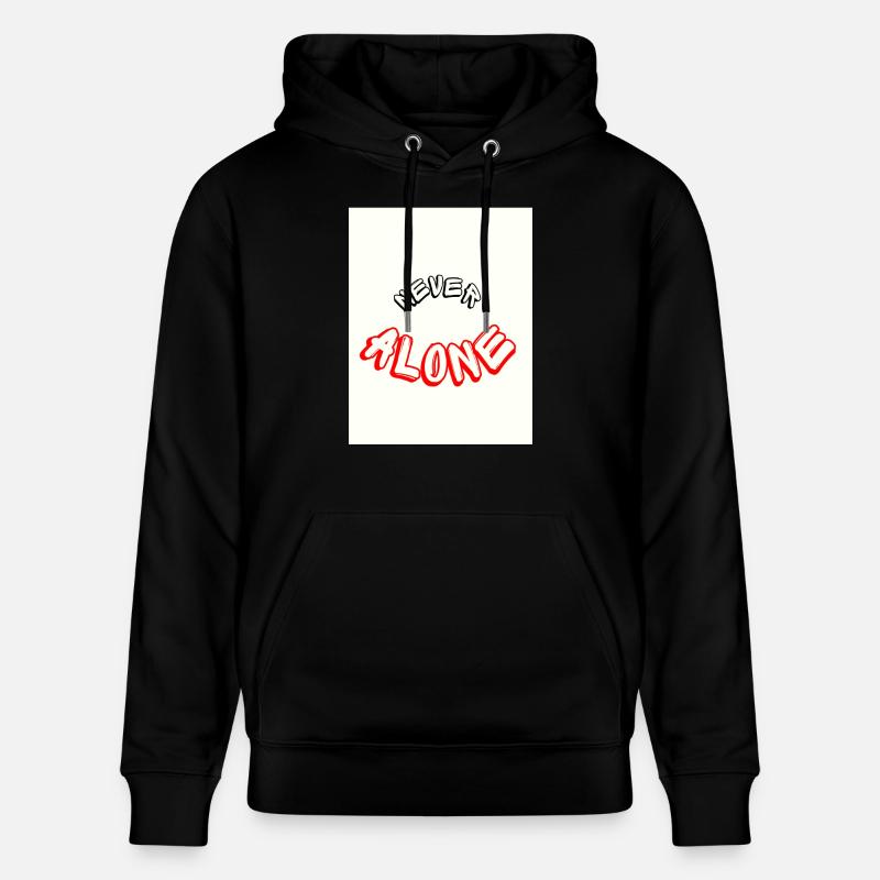Never alone - Sweat à capuche bio CRUISER Stanley/Stella Unisexe - noir