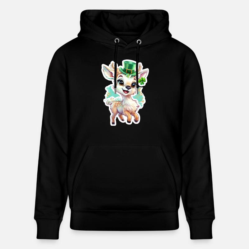 Cerf de la Saint-Patrick - Sweat à capuche bio CRUISER Stanley/Stella Unisexe - noir