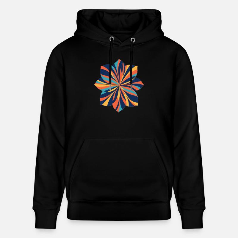 Tourbillons de fleurs - Sweat à capuche bio CRUISER Stanley/Stella Unisexe - noir