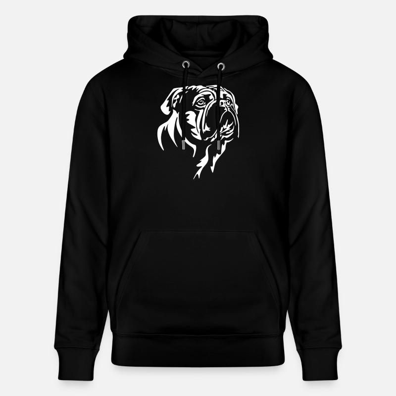 Continental Bulldog Head « Black Edition » - Sweat à capuche bio CRUISER Stanley/Stella Unisexe - noir