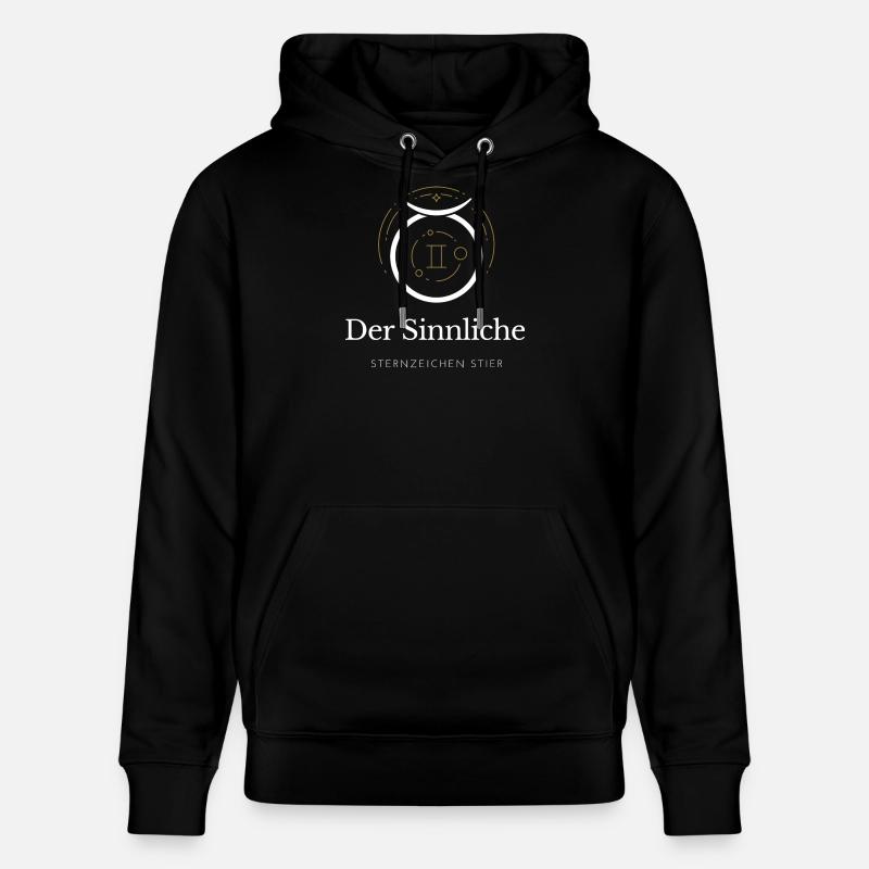 Der Sinnliche - Sternzeichen Stier - Stanley/Stella Unisex Bio-Hoodie CRUISER  - Schwarz