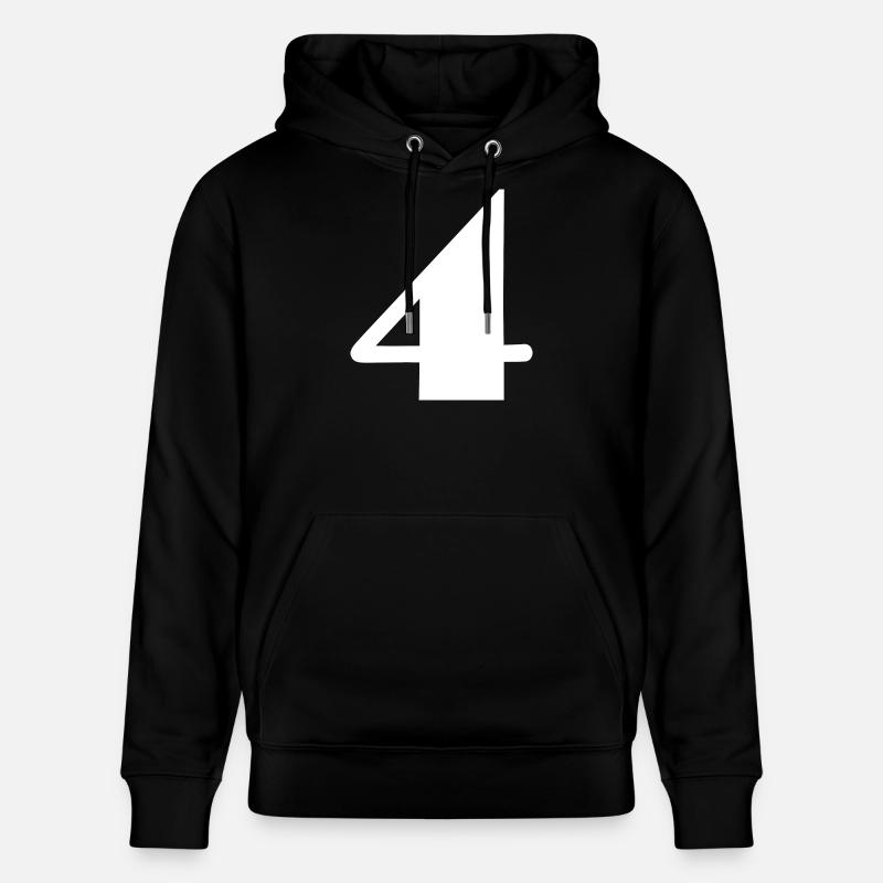4,4 ANS,4e ANNIVERSAIRE,ANNIVERSAIRE 4 ANS - Sweat à capuche bio CRUISER Stanley/Stella Unisexe - noir